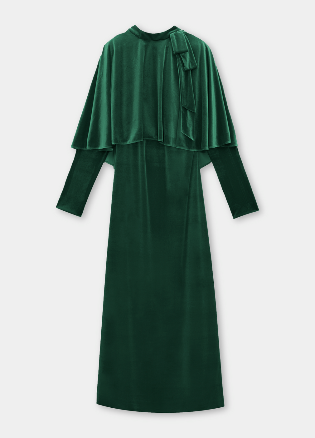 Vestido de terciopelo con capelina de Cherubina (315 euros).