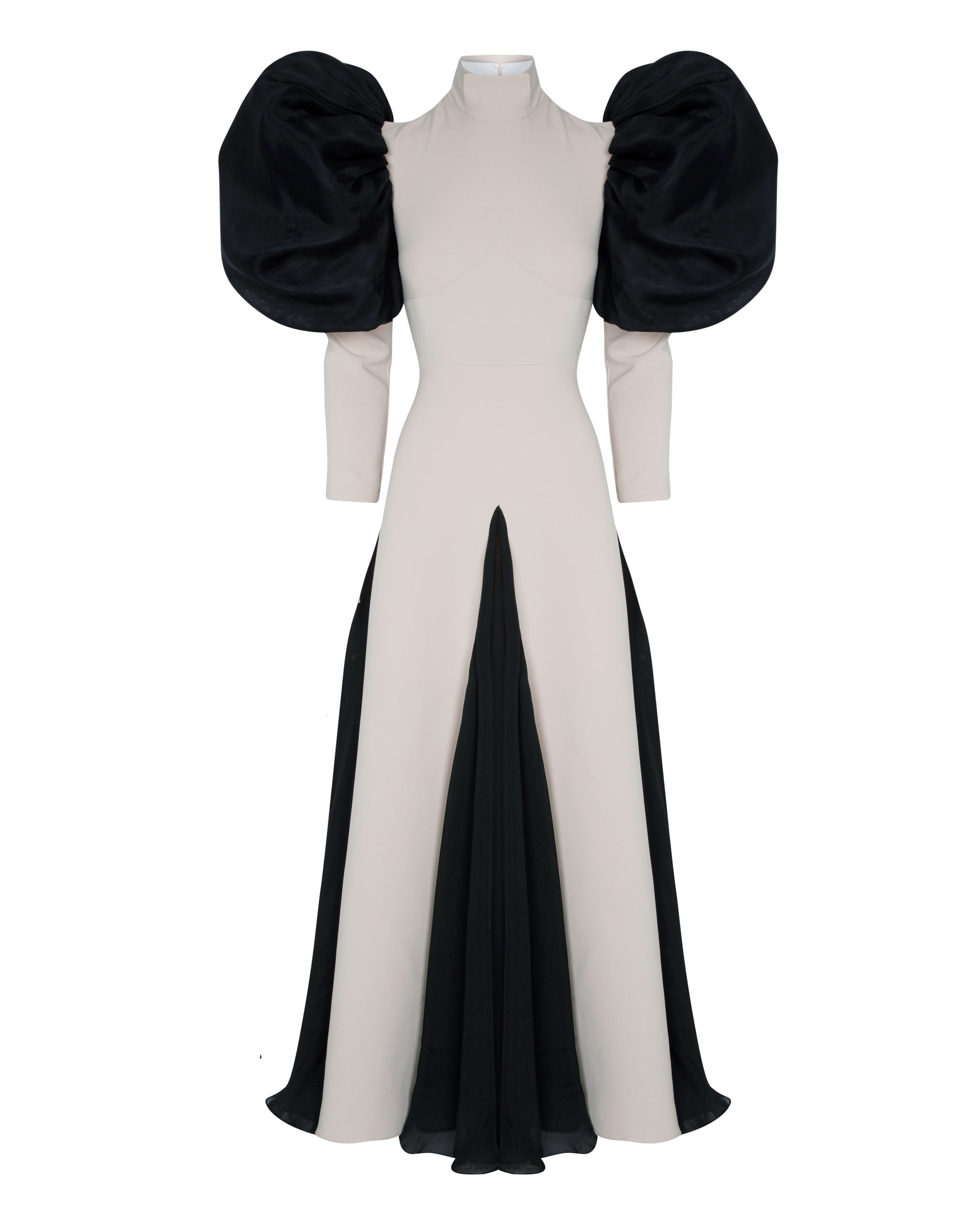 Vestido beige y negro, de The IQ Collection (375 euros).