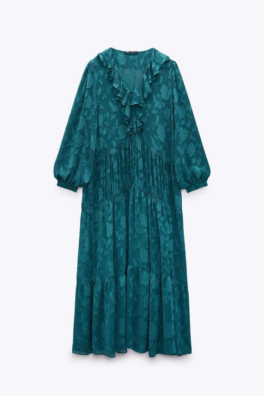 jlo grammy dress green Lindsay Sleeveless Shift Dress in Lace | Color - Evergreen / XS main image 1