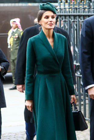 Letizia en el homenaje al duque de Edimburgo en Londres.