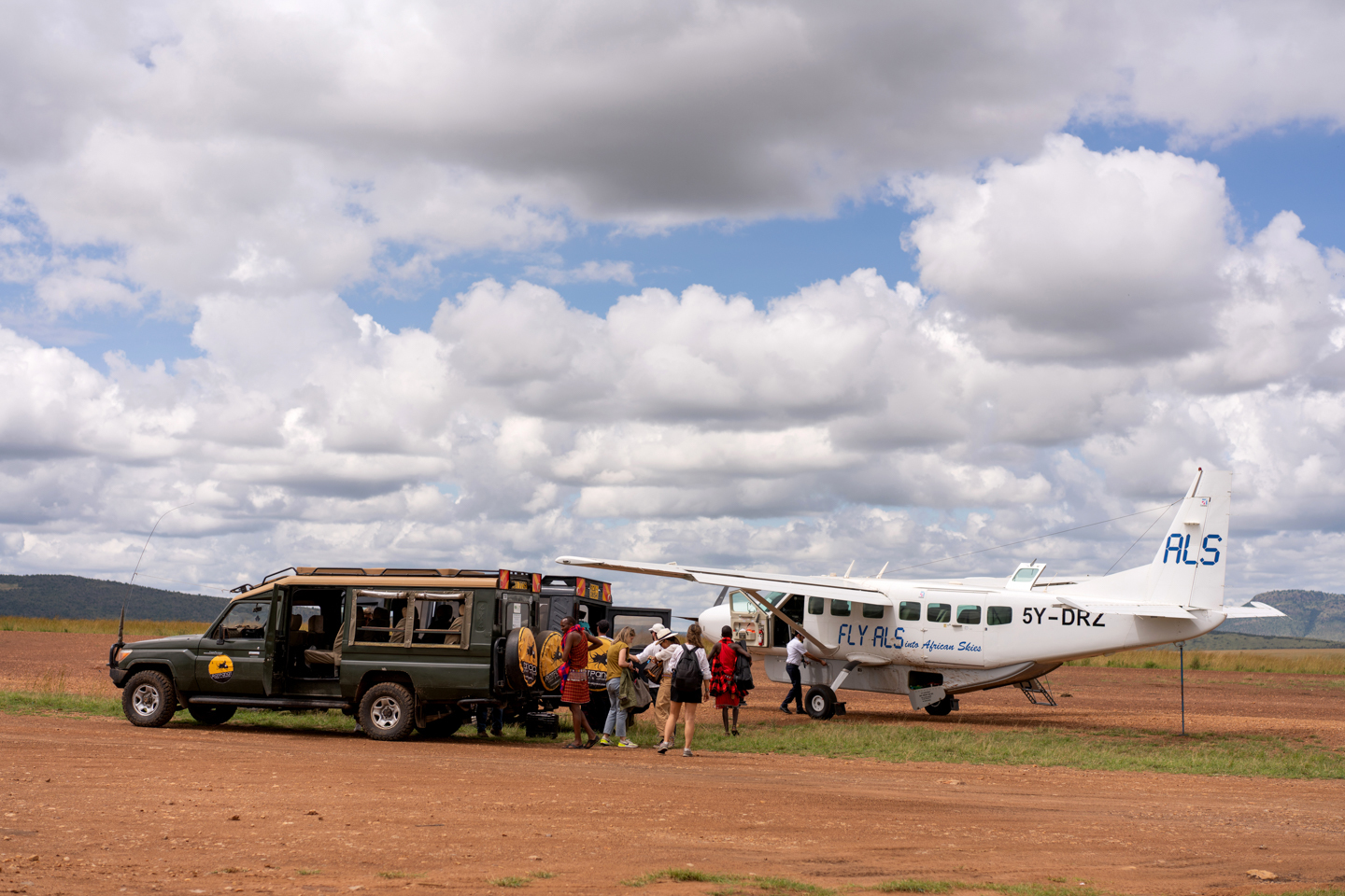 La avioneta privada que nos lleva rumbo a Nairobi.