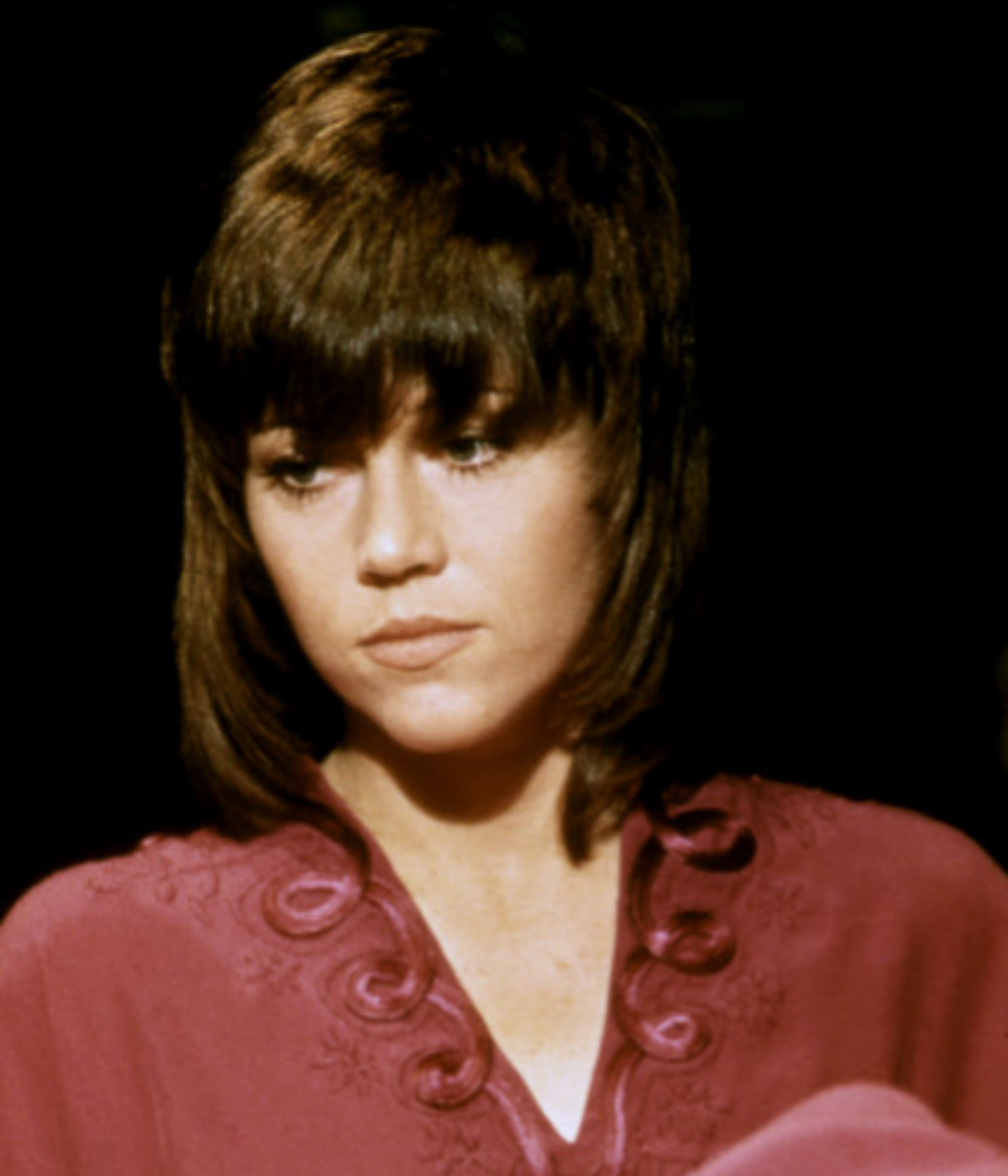 Jane Fonda con el wolf cut que lució en su película Klute y que inspira el corte de pelo que más favorece a día de hoy.
