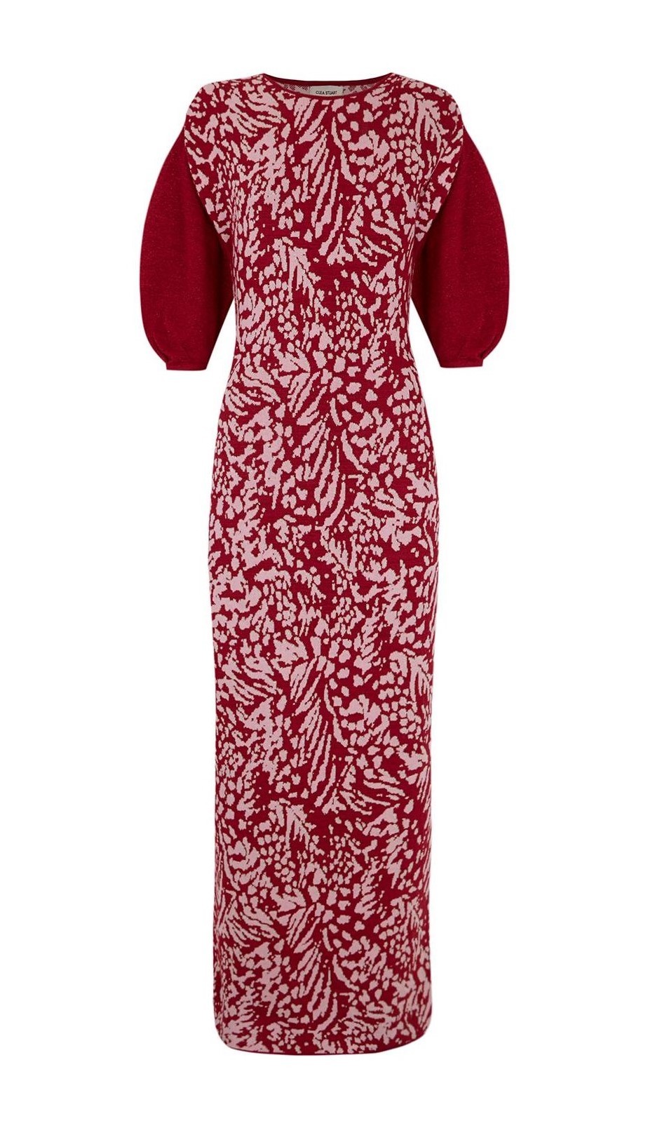 Vestido de seda, algodón y un toque de lúrex de Clea Stuart (390 euros).