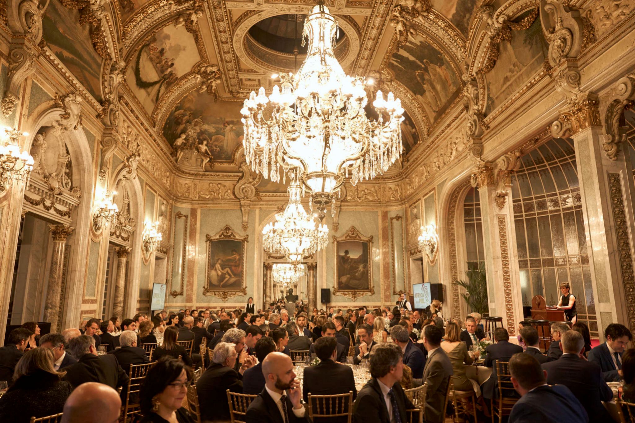 Uno de los espacios del Gran Casino de Madrid donde se celebró la cena benéfica de la Fundación Pedro Jaén.
