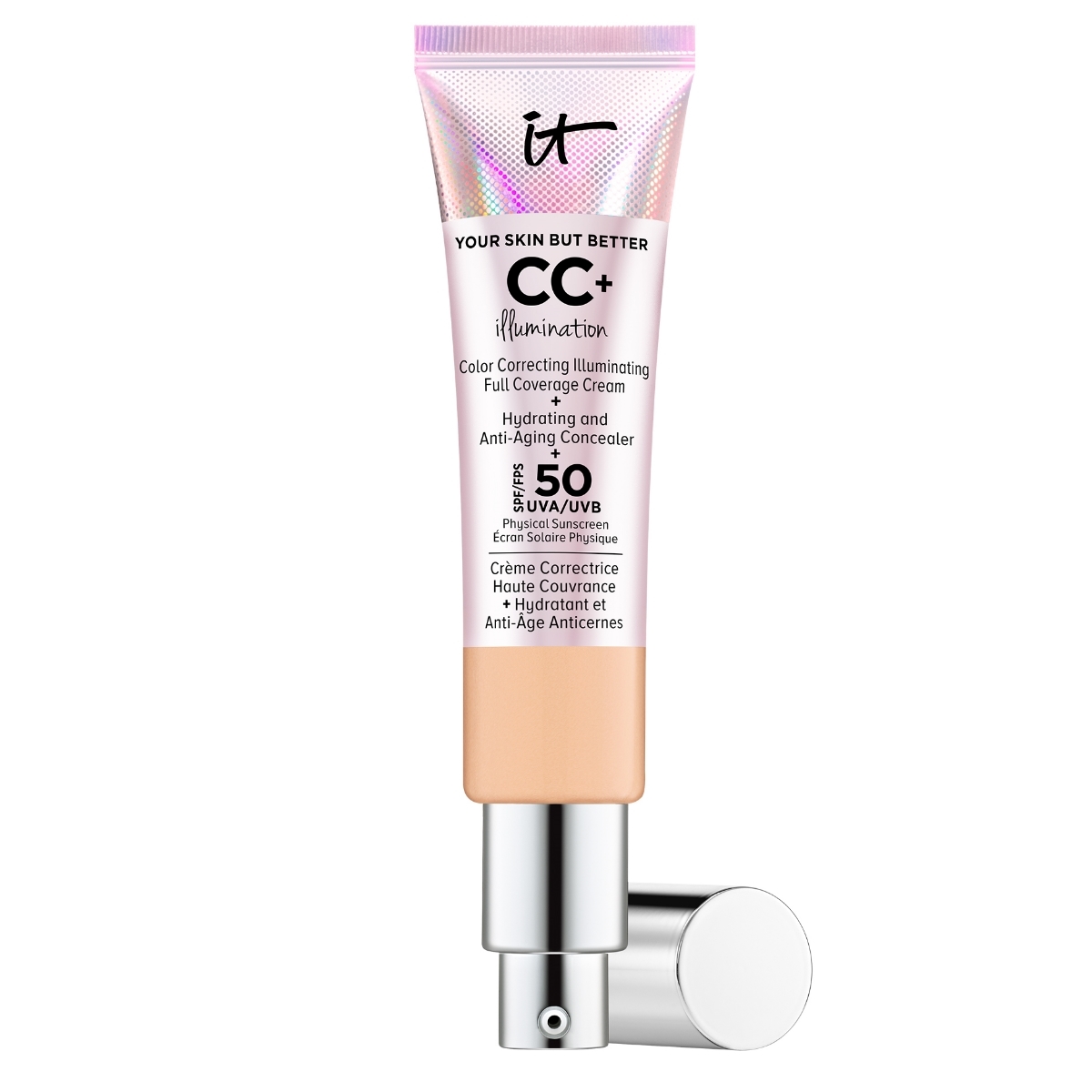 CC Cream + Illumination Your Skin But Better SPF 50+ de It Cosmetics.