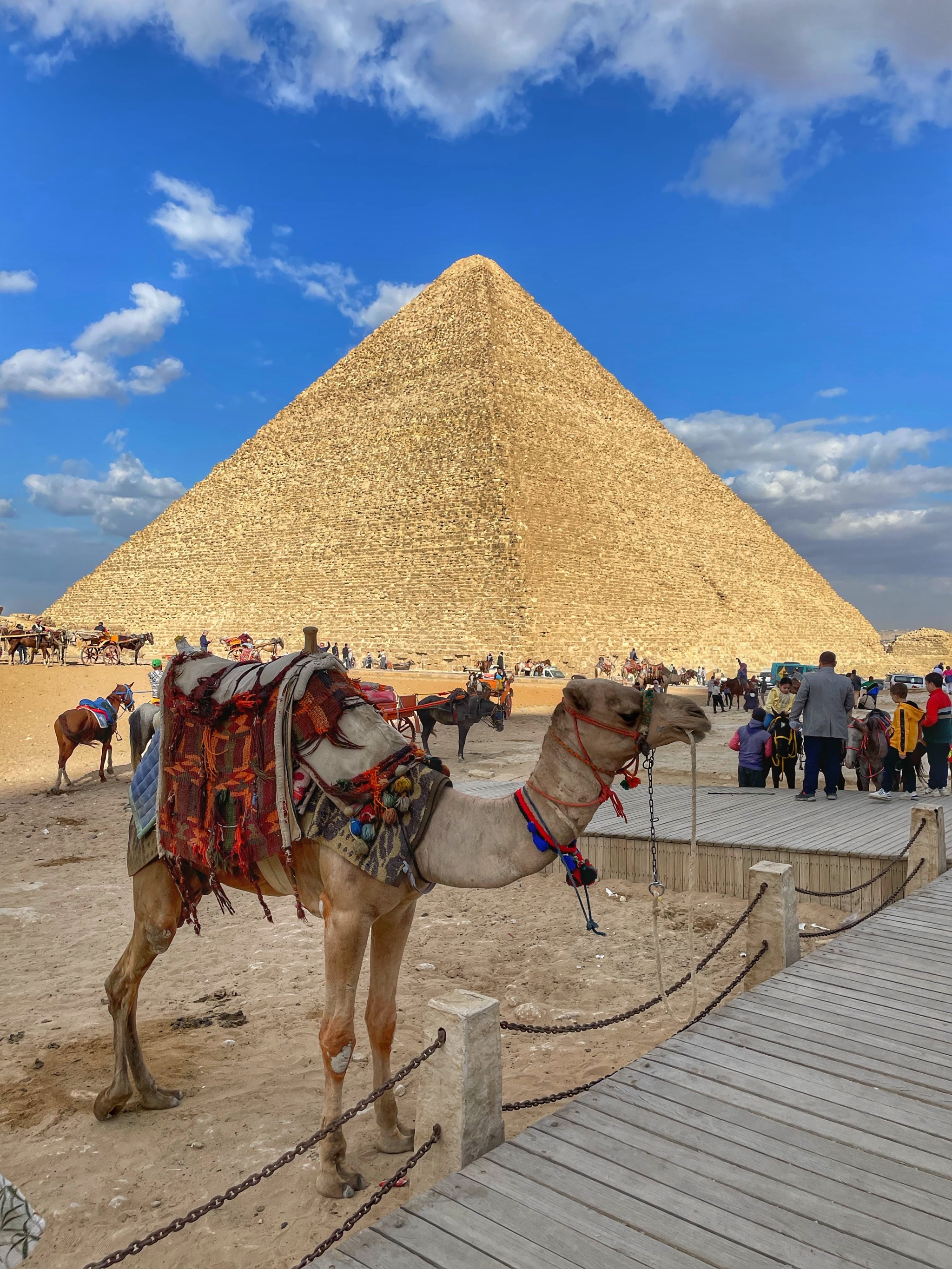 Las pirámides de Gizah.
