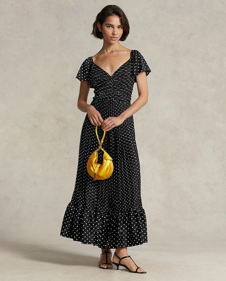 Vestido de lunares de Polo Ralph Lauren.