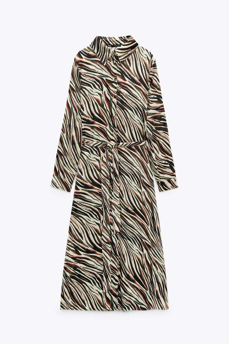 Vestido Midi Camisero De Animal Print YSABEL MORA - Colección Beachwear 2025, Estilo Elegante Y Fresco