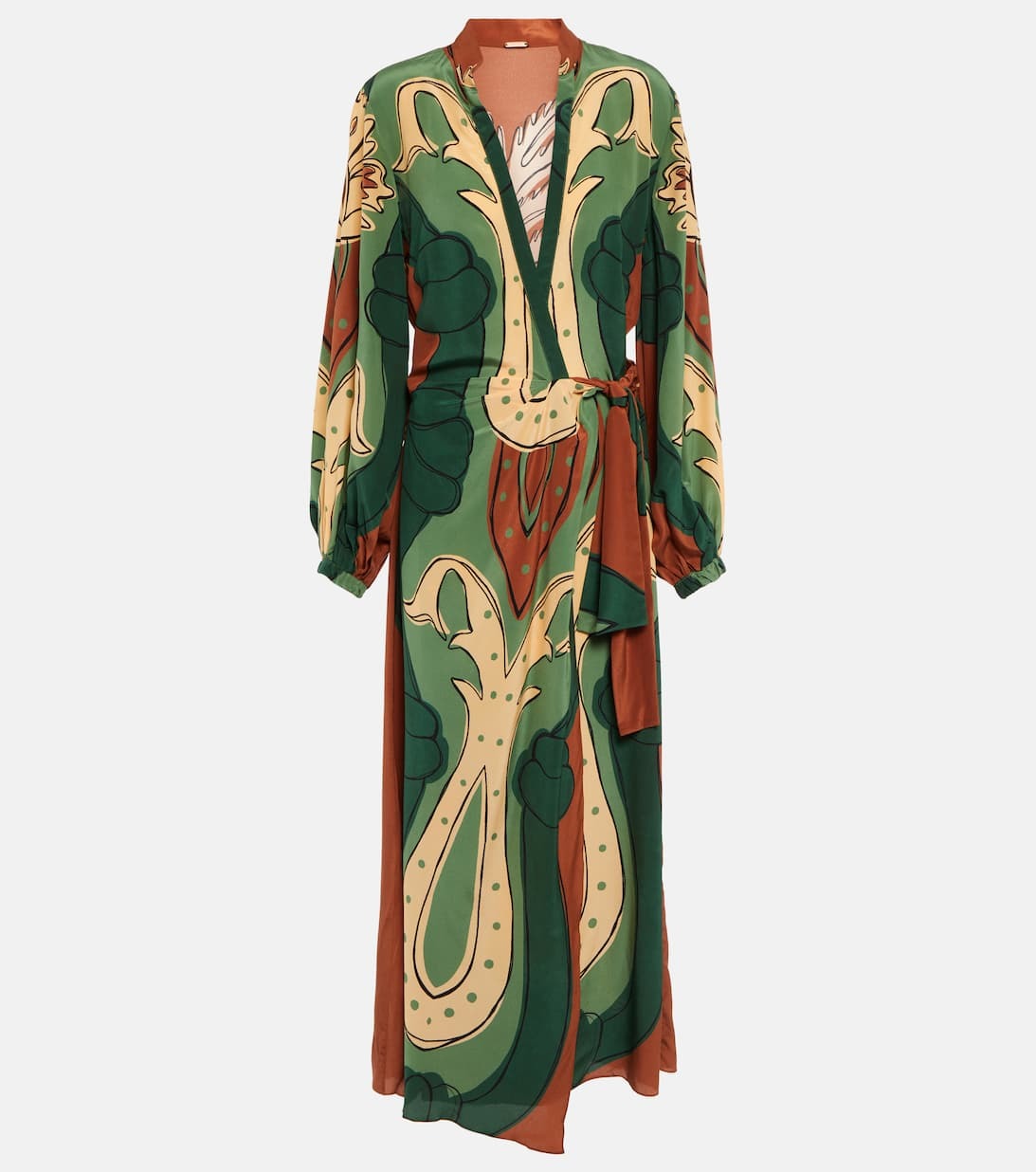 Wrap dress estampado de Johanna Ortiz (1.650 euros).