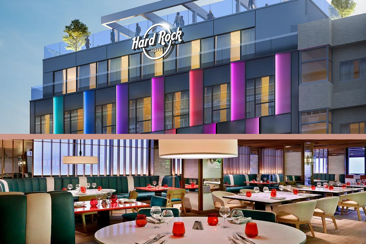 Hard Rock Madrid acaba de reabrir su terraza rooftop RT60, un espacio acogedor con mesas altas, sofás y taburetes de filosofía de compartir. Y en su restaurante  restaurante Sessions (imagen de abajo) se desarrollan sus viernes de humor.