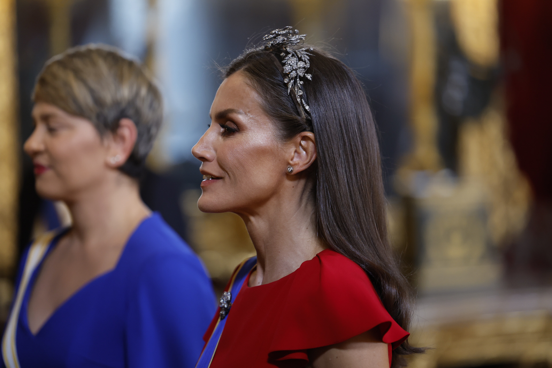 La tiara floral de la reina Letizia.