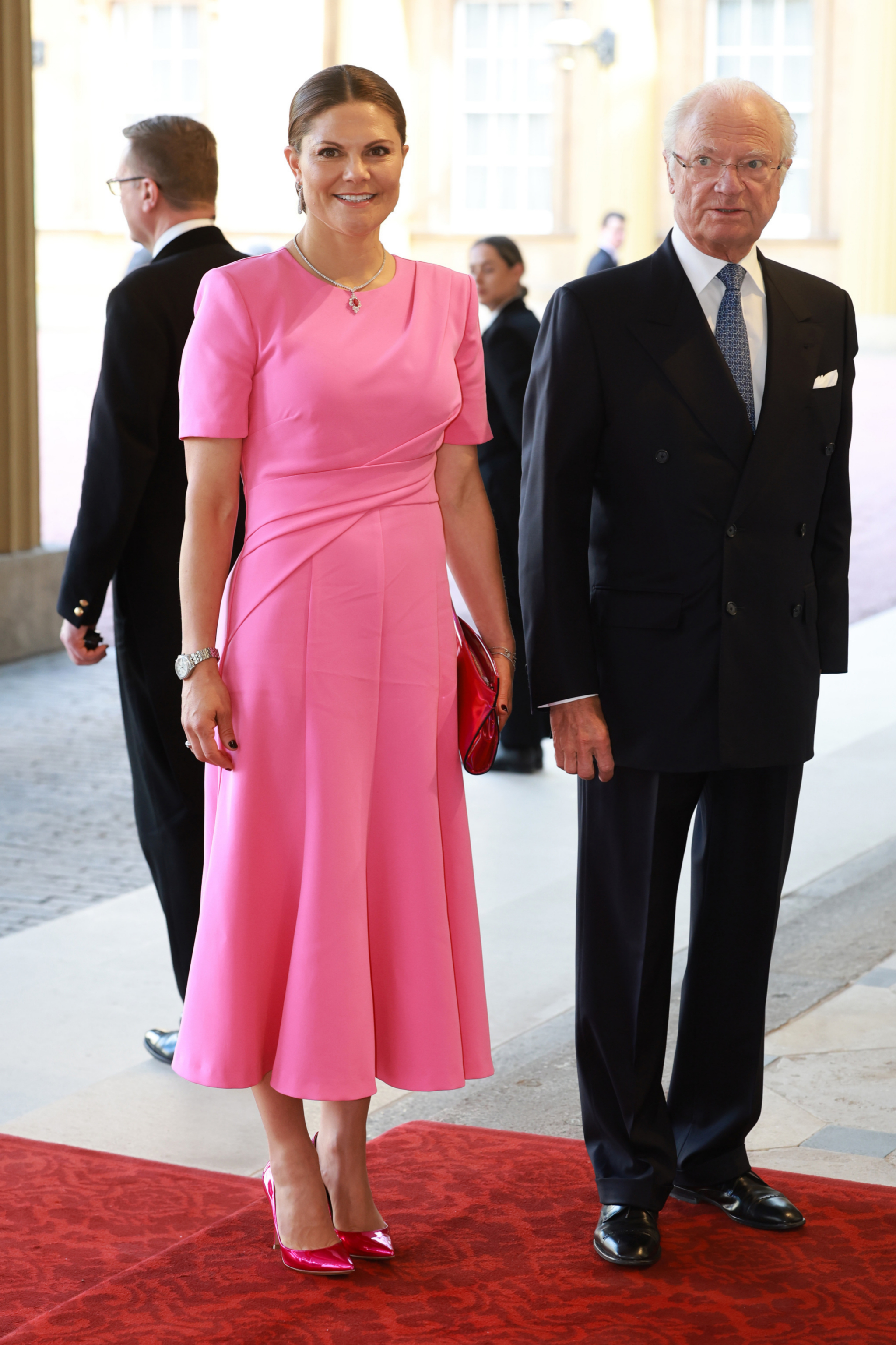 Victoria, princesa heredera de Suecia y Carl XVI Gustaf, rey de Suecia.
