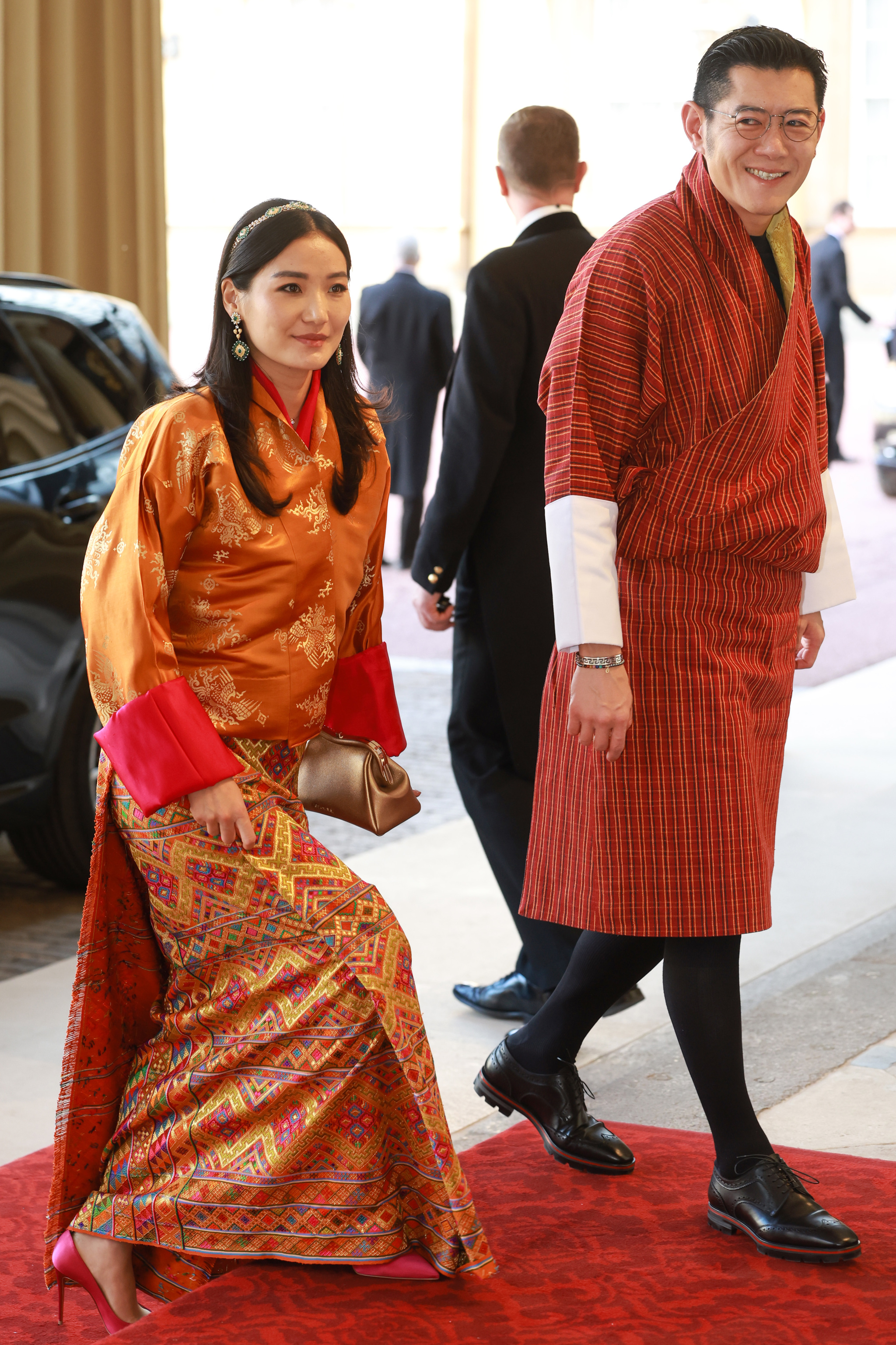 La reina Jetsun Pema de Bután y el rey Jigme Khesar Namgyel Wangchuck
