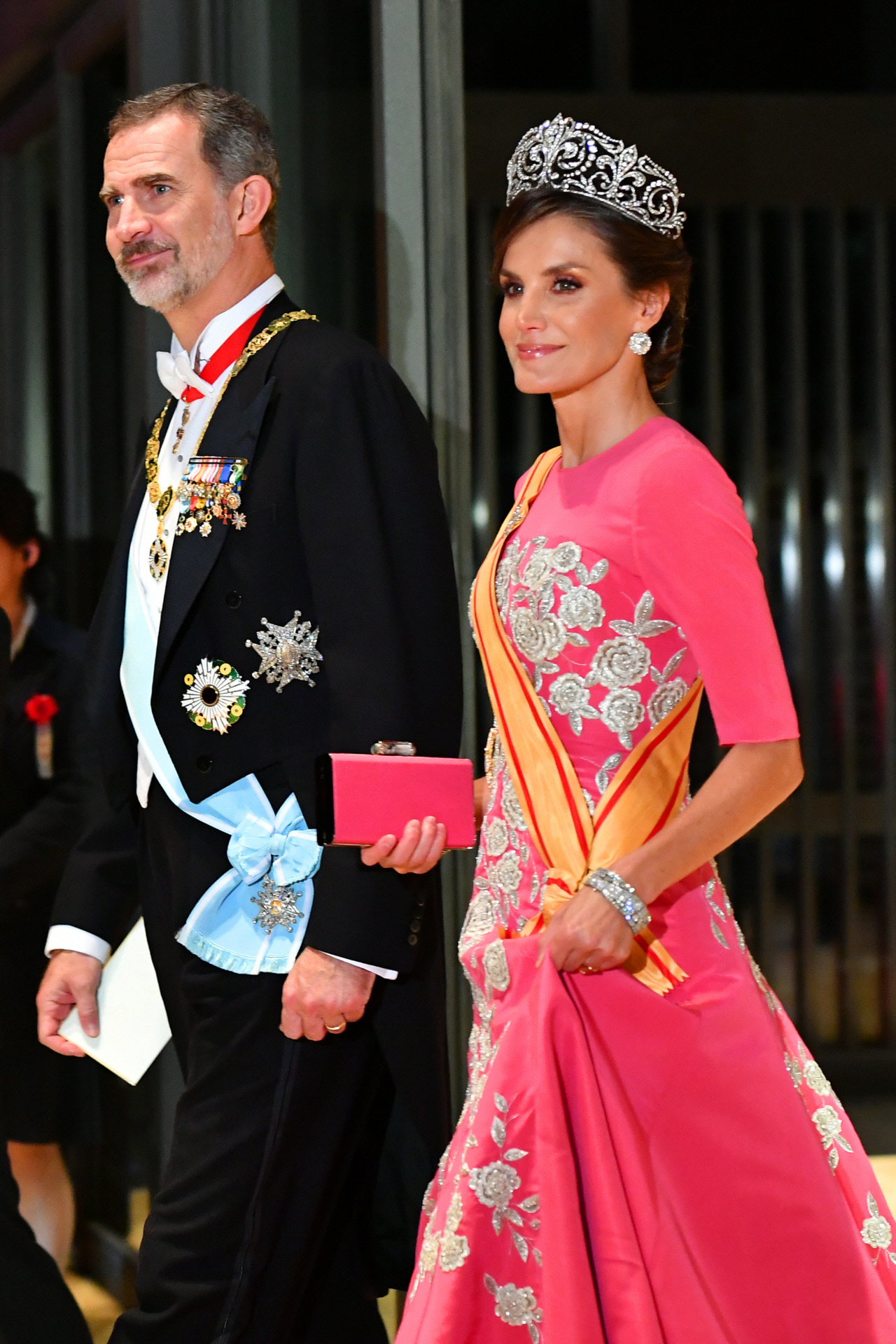 La reina Letizia con la tiara Flor de Lis