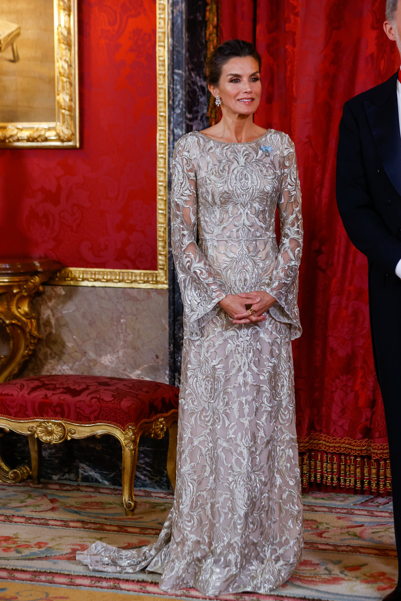 El vestido de Gabriel Lage de la reina Letizia.