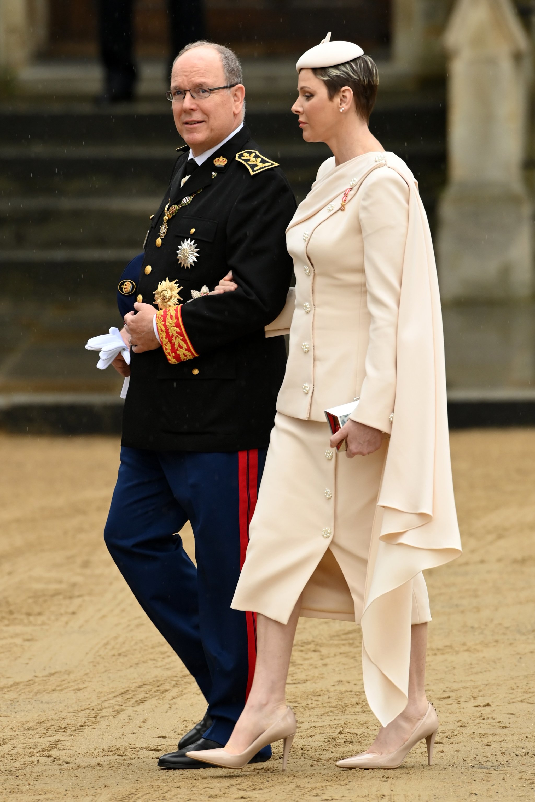 Charlene de Mónaco en la Coronación de Carlos III.