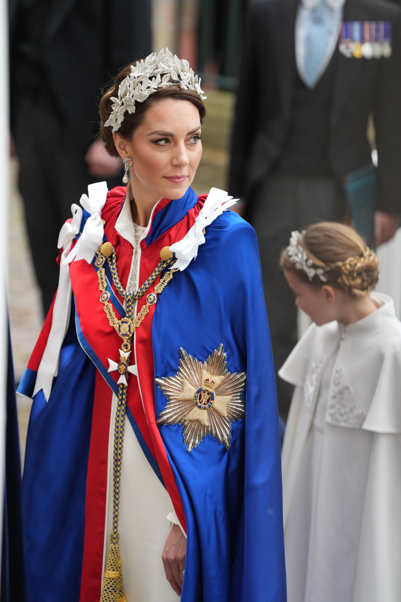 Kate Middelon en la Coronación de Carlos III.