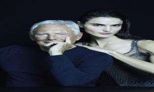 Giorgio Armani posa con la modelo española Blanca Padilla. "Que la...