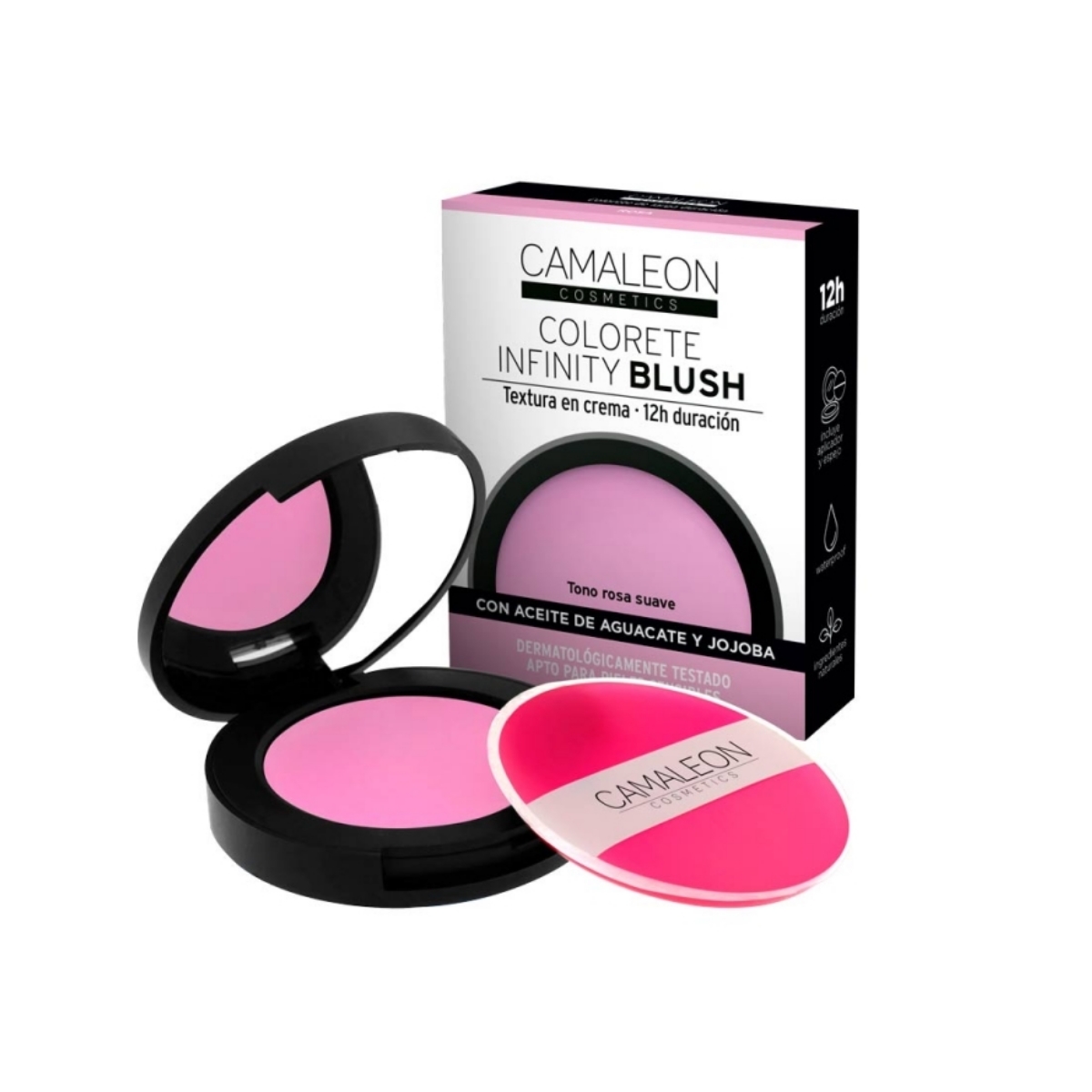 Colorete Infinity Blush de Camaleon Cosmetics.