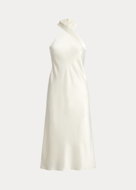 Vestido de satén de Lauren by Ralph Lauren (221,40 euros).