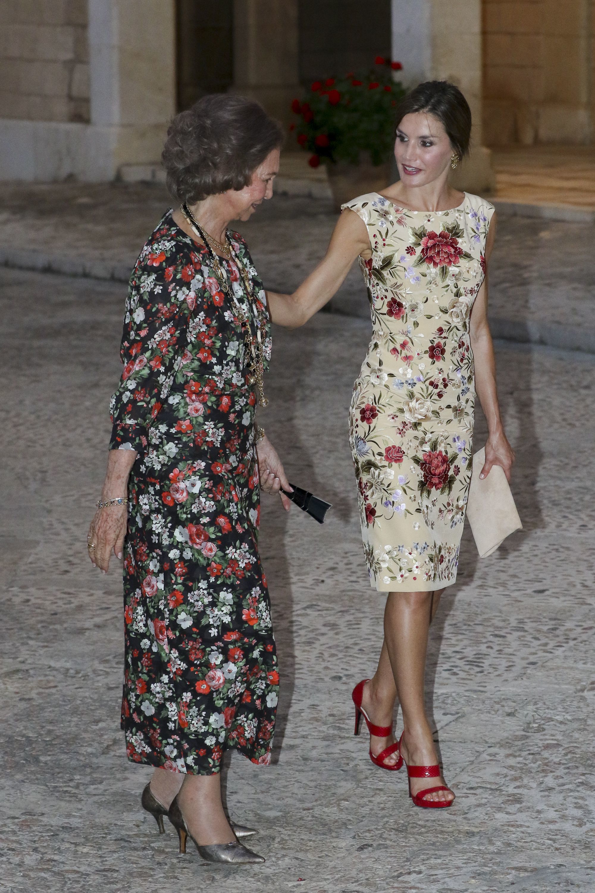 La reina Sofía y la reina Letizia en Mallorca.