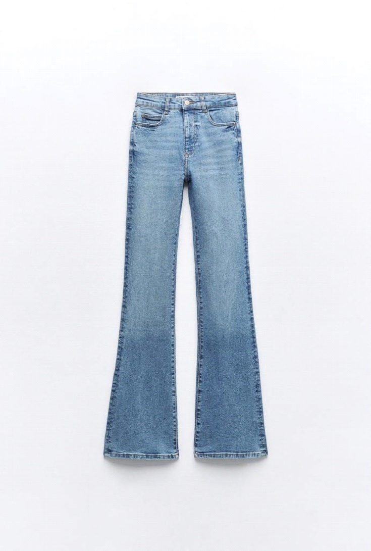 Jeans flare tiro alto 25,95
