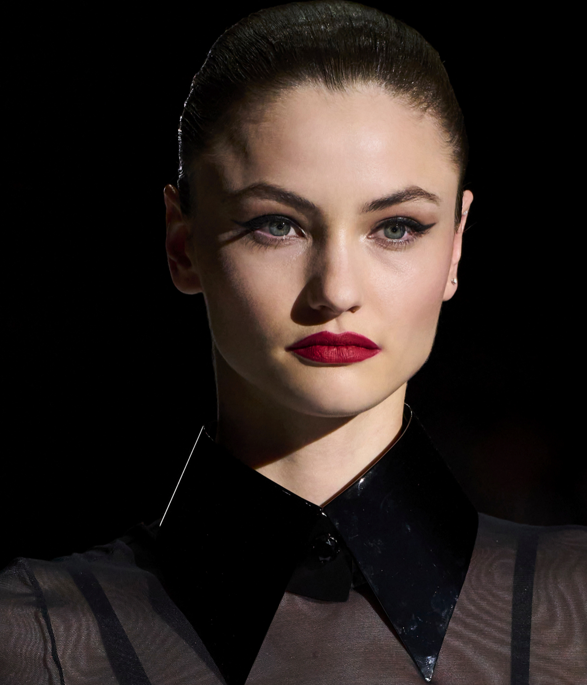 Los labios rojos empolvados de Dolce & Gabbana.