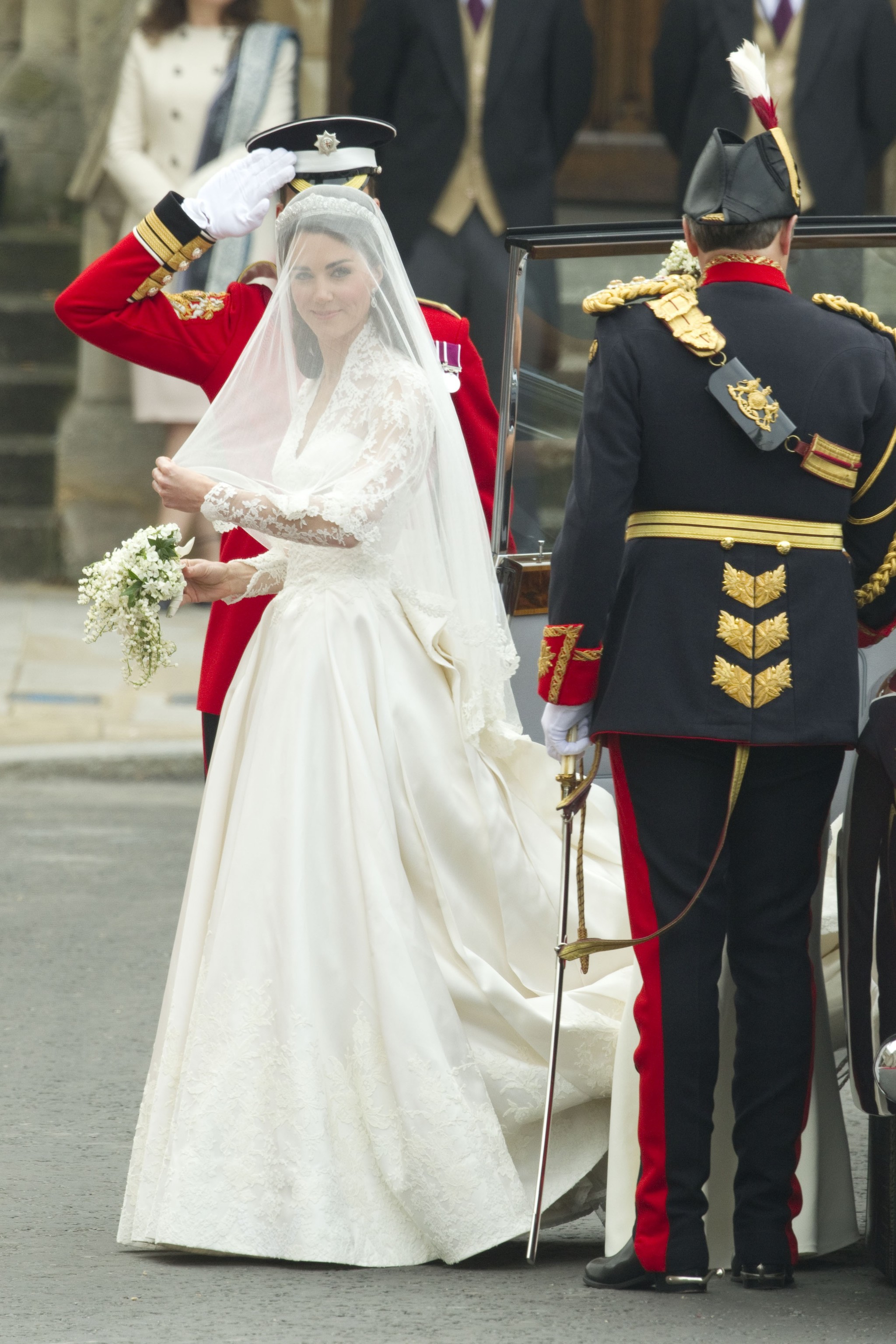 El vestido de novia de Kate Middleton.