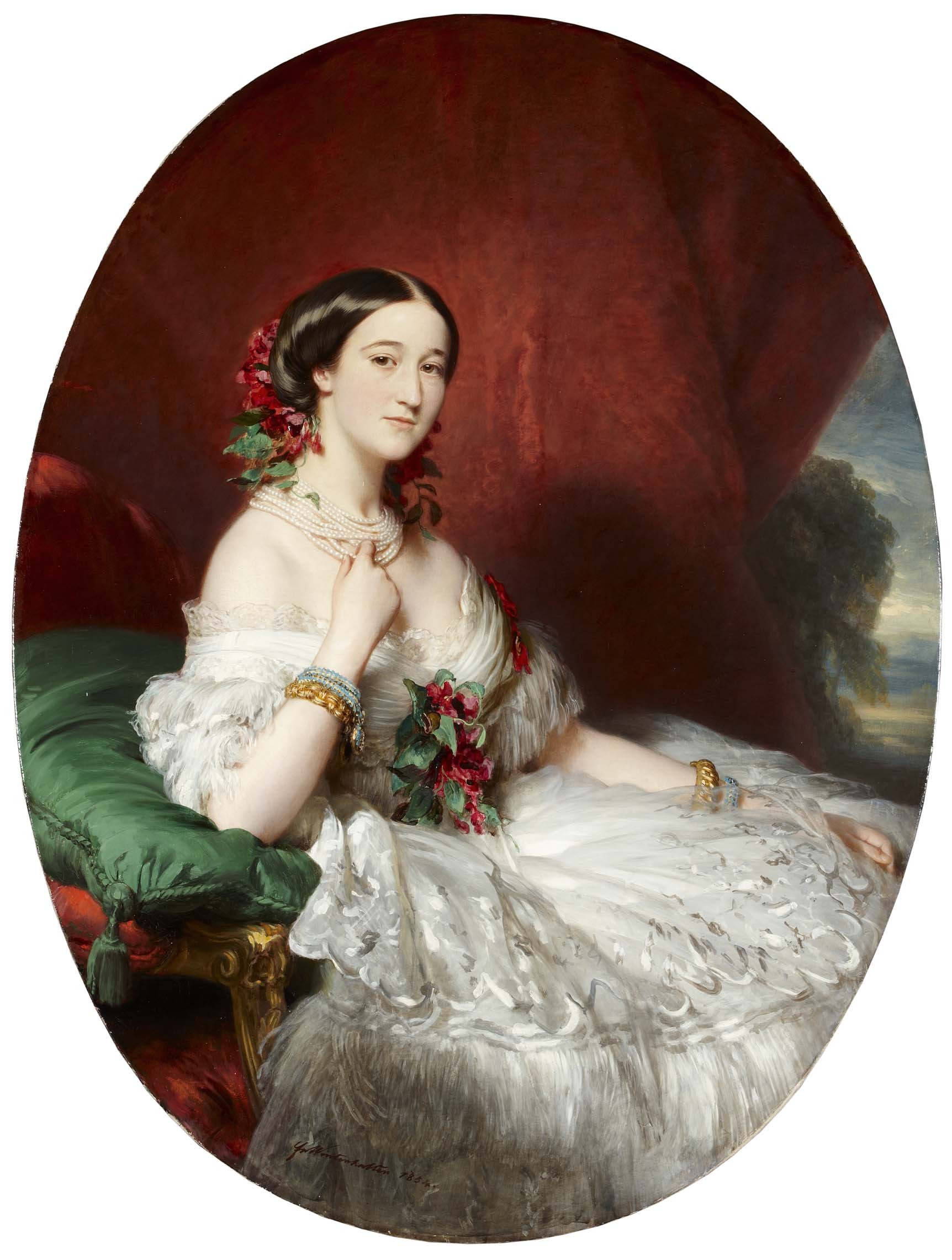 Retrato de María Francisca de Sales Portocarrero, XV duquesa de Alba de Franz Xaver Winterhalter.