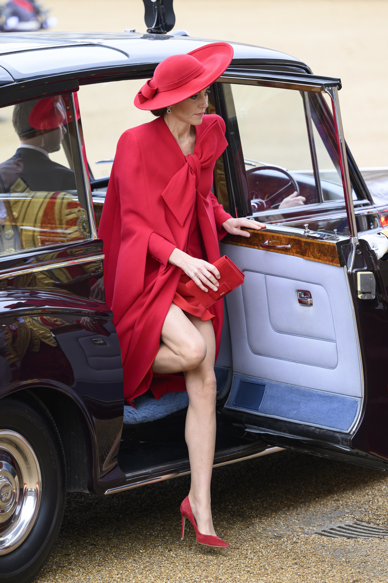 Kate Middleton y la imagen viral de sus piernas al bajar del coche.
