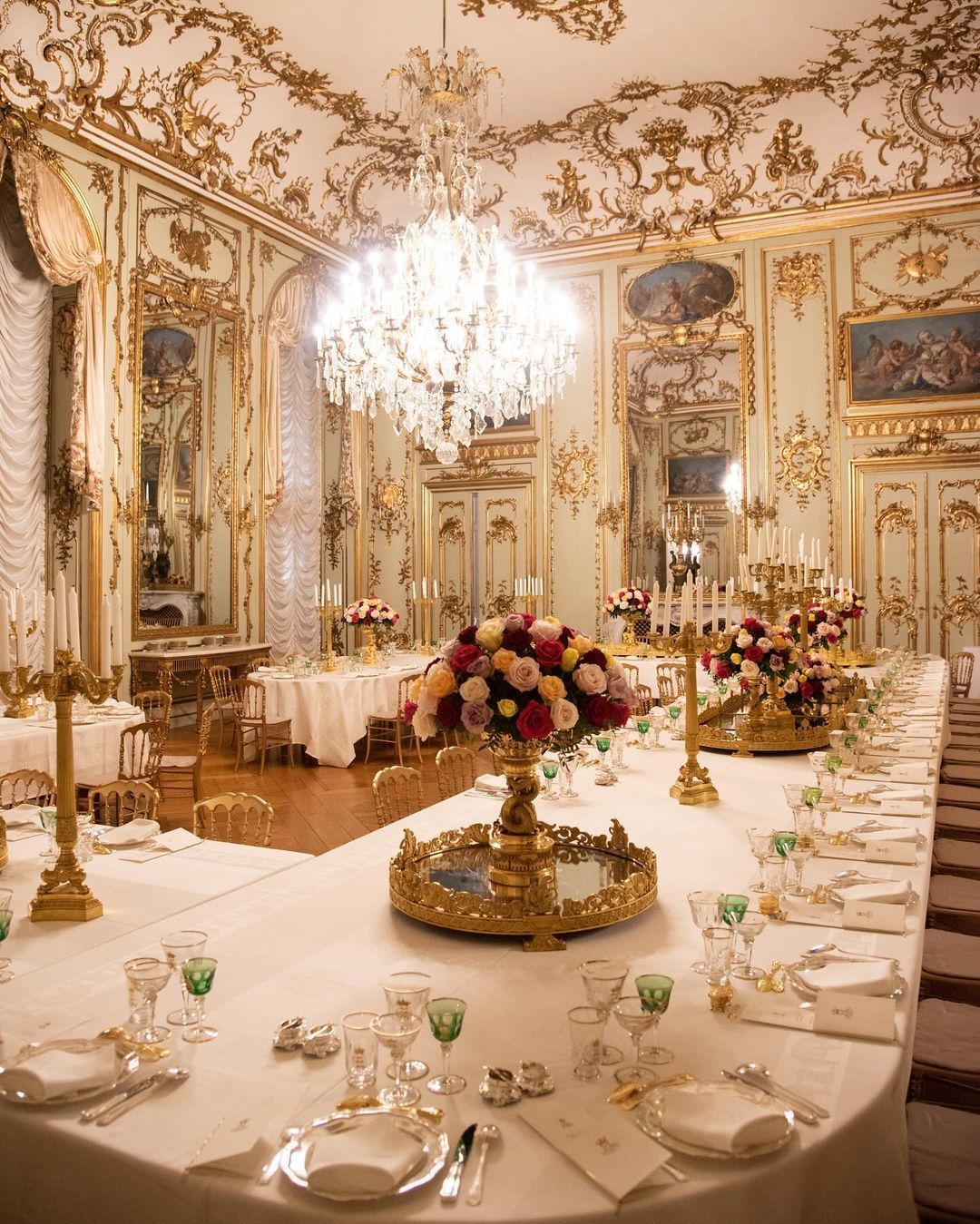 Cena de gala en el palacio de Amalienborg