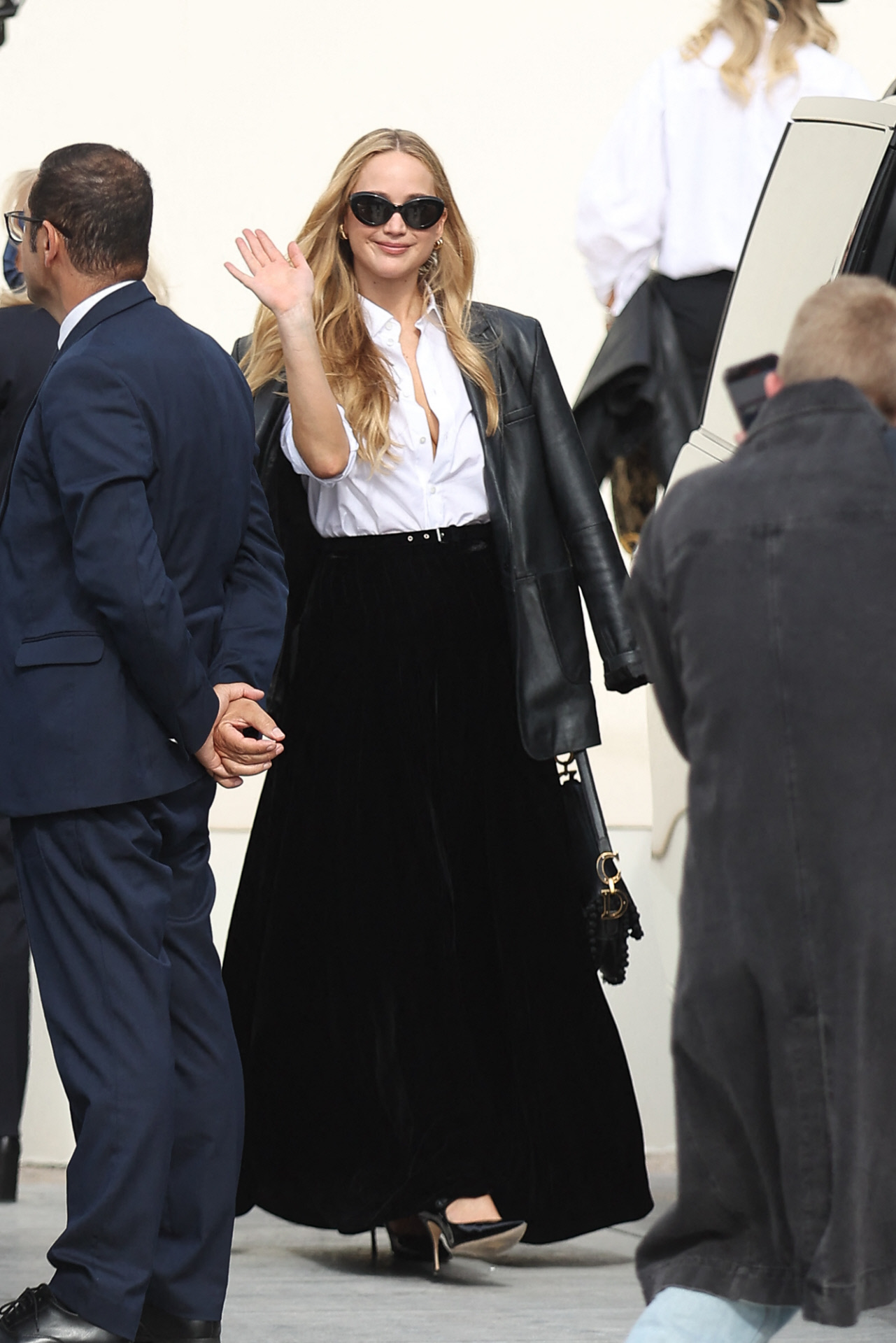 Jennifer Lawrence en el desfile de Dior.