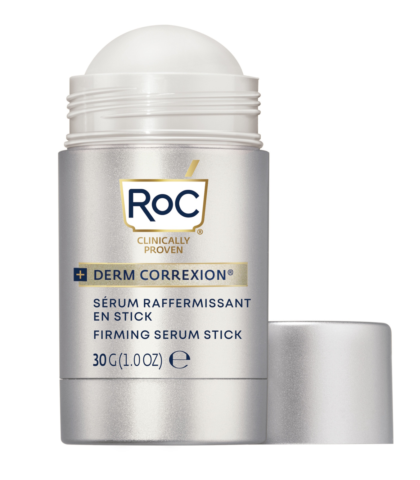 Sérum en stick de retinol de RoC con THPE de poder reafirmante para tensar rostro, cuello, escote e incluso manos y brazos (45,99 euros).