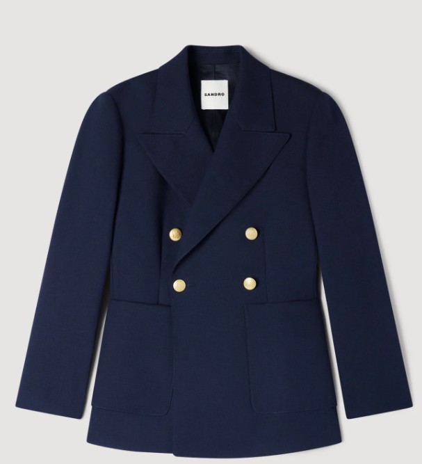 Blazer azul marino de Sandro (395 euros)