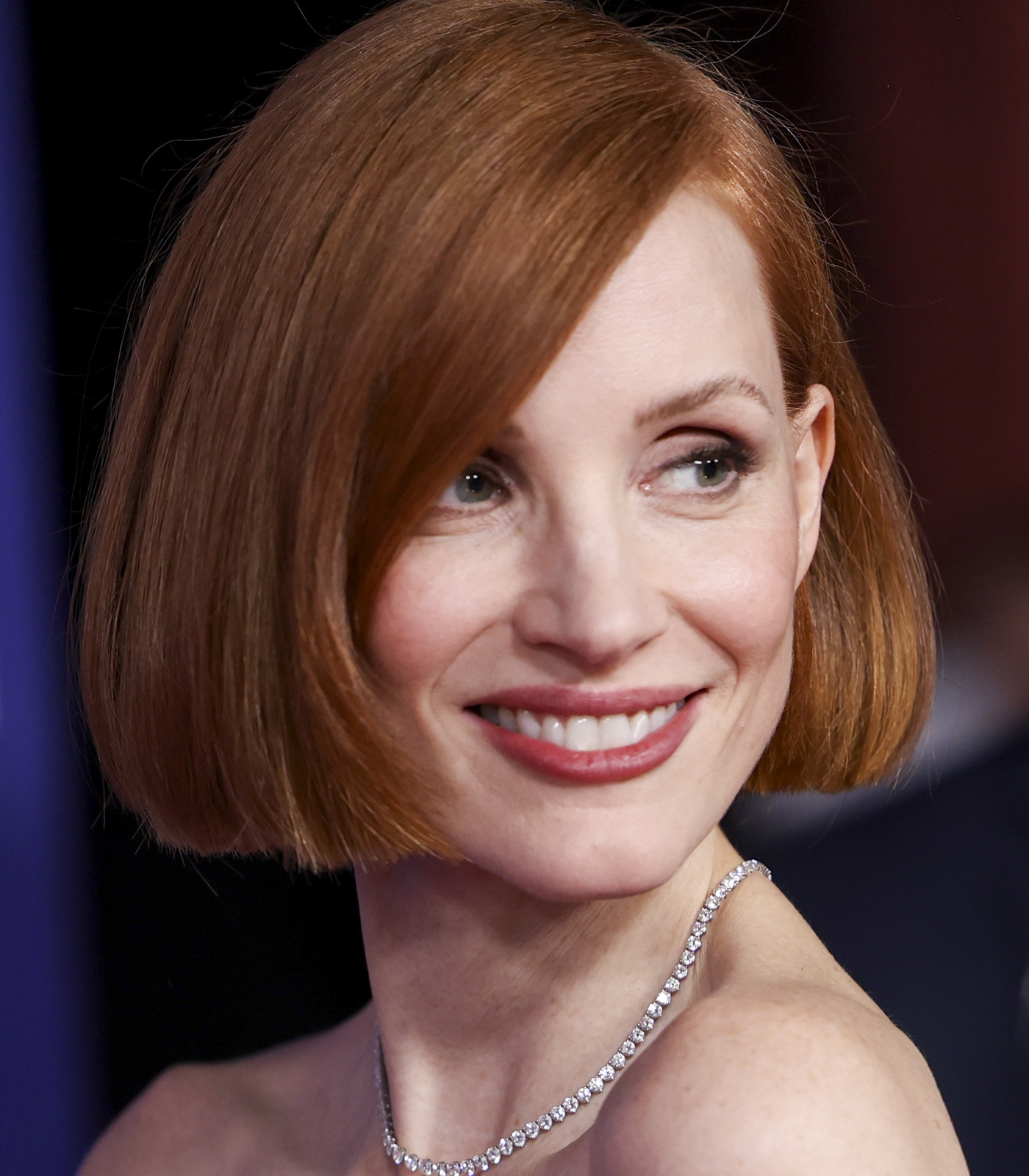 Jessica Chastain estrena un corte de pelo bob.