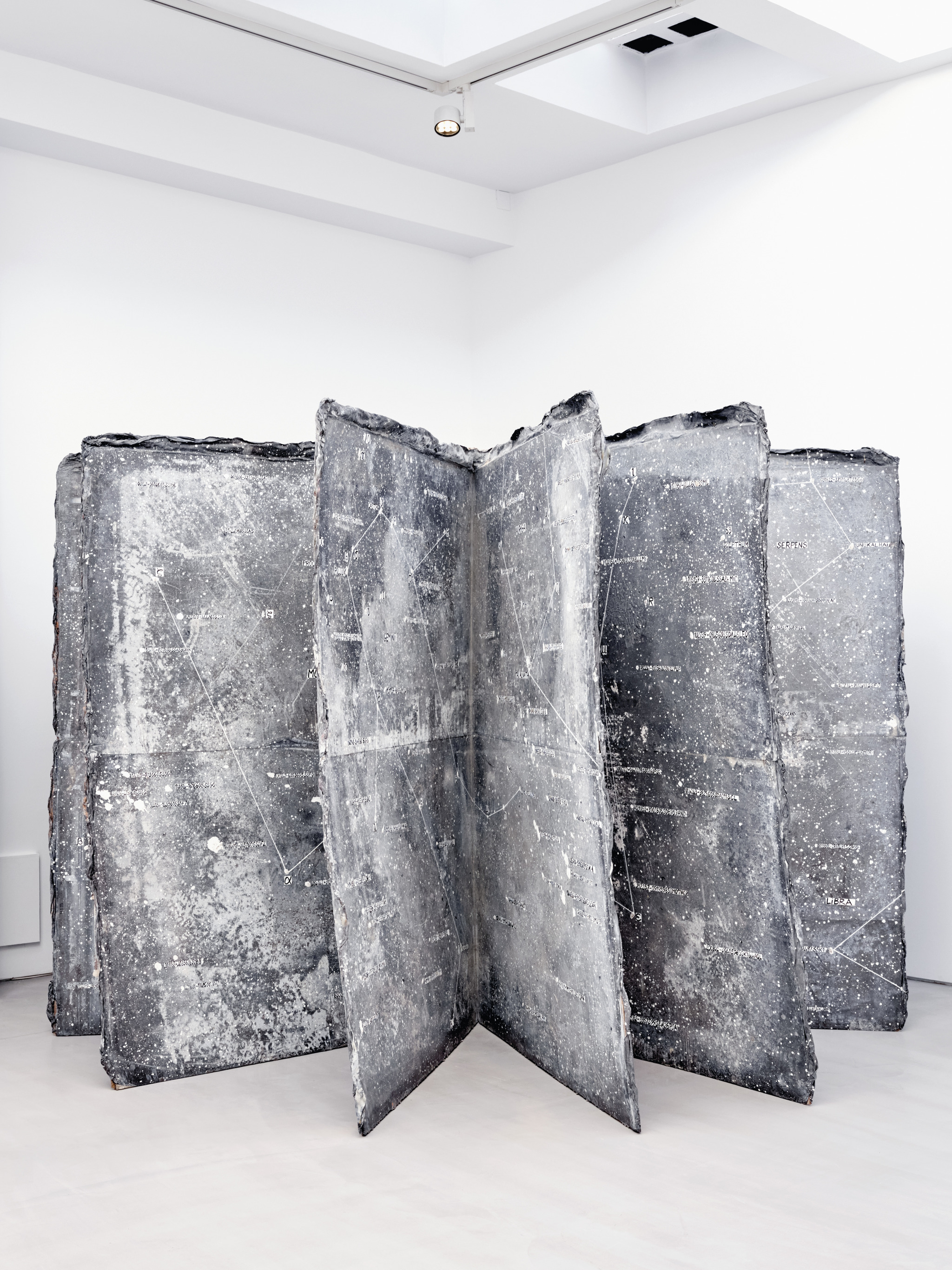 El impresionante libro de Anselm Kiefer: The Secret Life of Plants, Ivorypress, 2008. Óleo sobre dieciocho páginas de plomo.