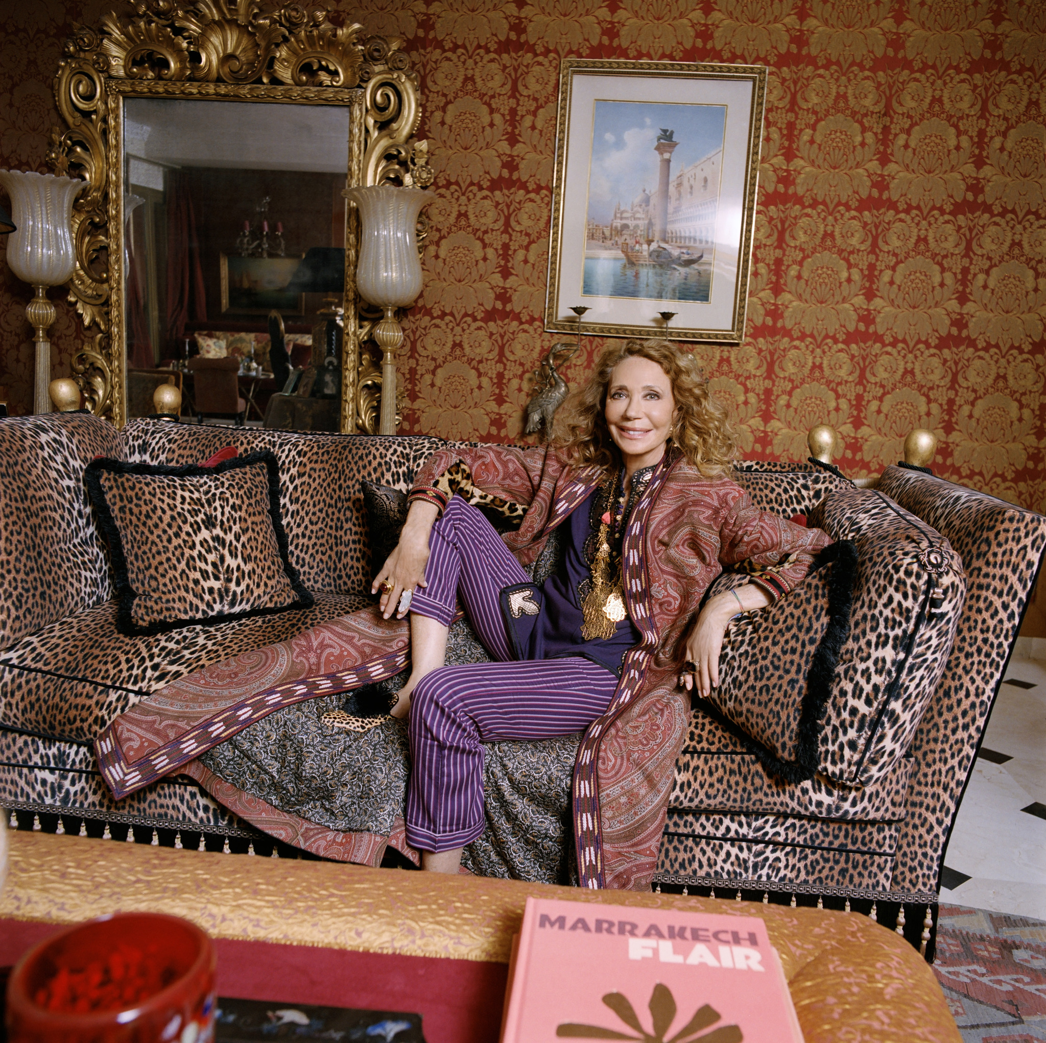 Marisa Berenson en su casa de  Marrakech: "El interiorismo es mi vocación frustrada. Disfruté mucho con las obras de esta casa. Es mi trozo de paraíso en la tierra"