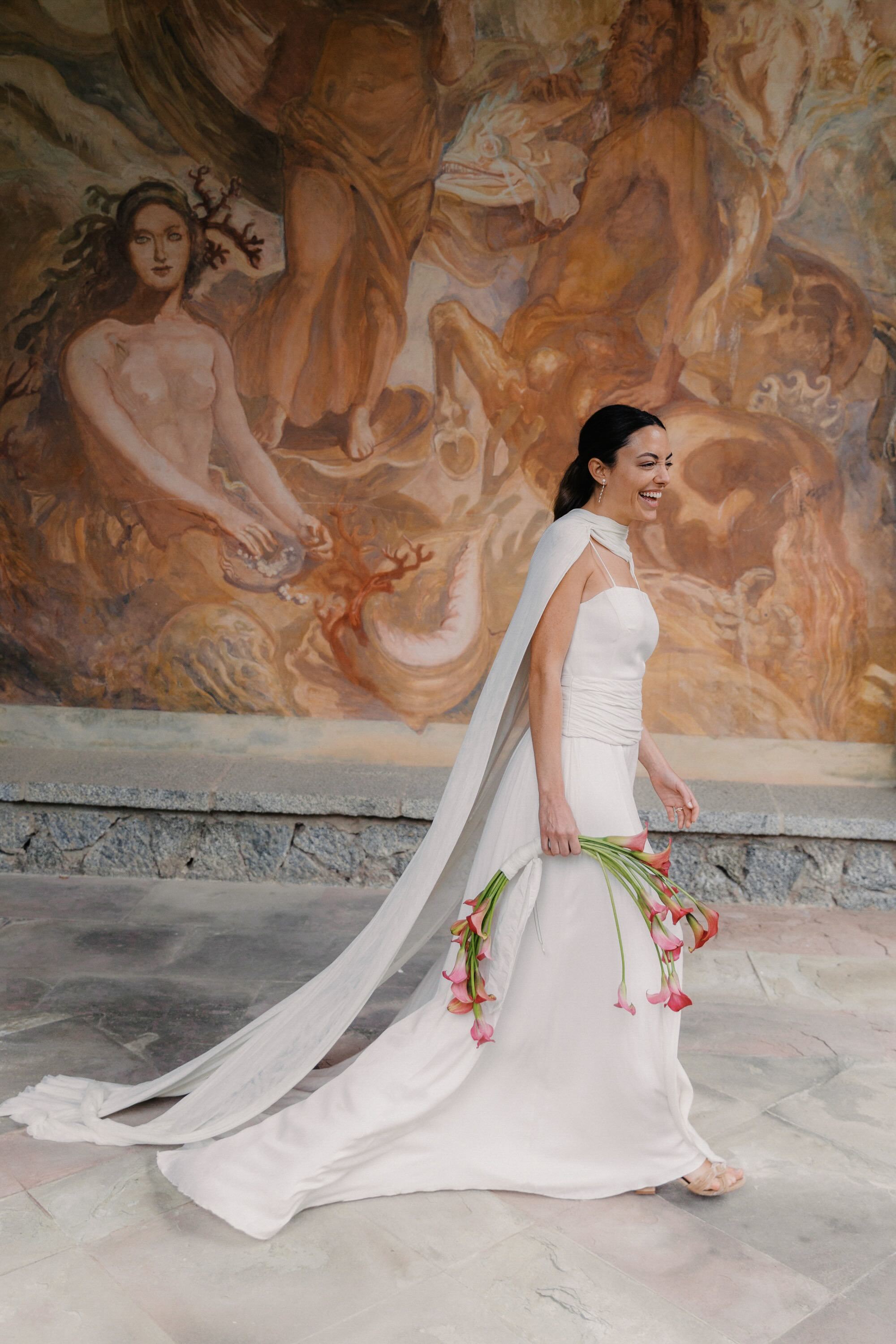 La novia minimalista catalana que apost� por un vestido de The Muse Collective