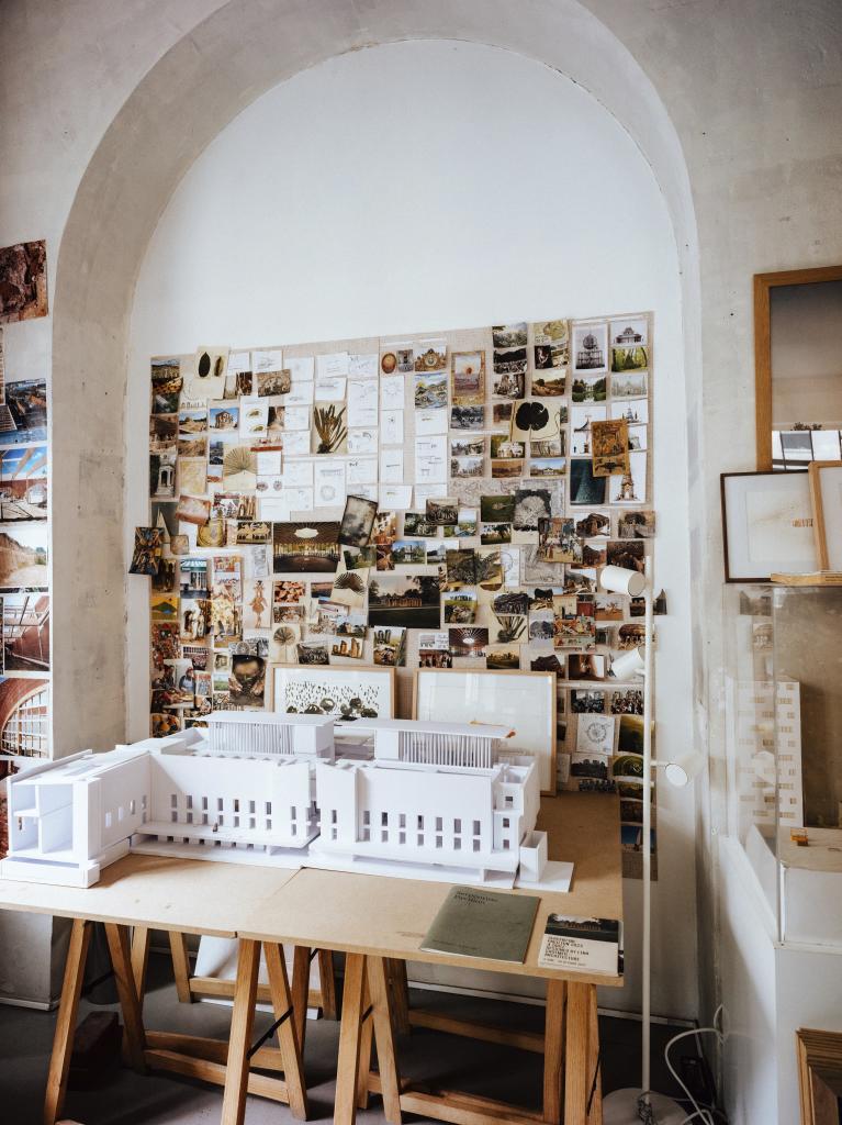 Moodboard del estudio de Lina Ghotmeh