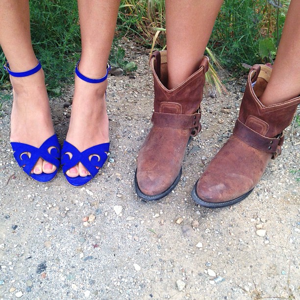 Arty sandals & cowboy boots @SONGOFSTYLE - Instagram