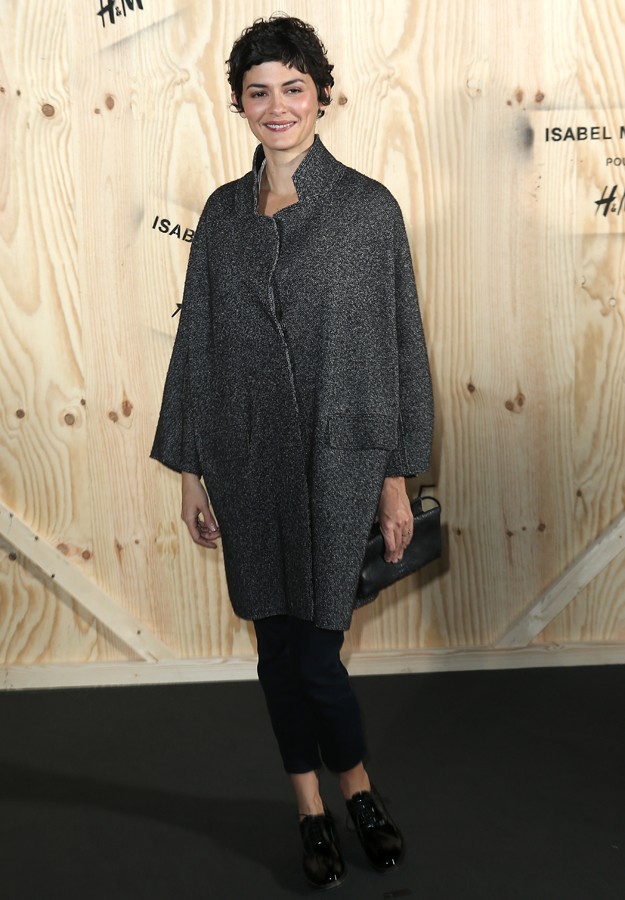 Actress Audrey Tautou during presentation " IsabelMarant " colection for " H&M "