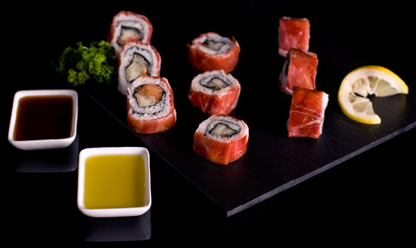 Lo ltimo sushi con jamn ibrico. En Silk&Soya.