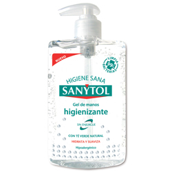 Sanitol: Gel desinfectante de manos - Protgete de la gripe A