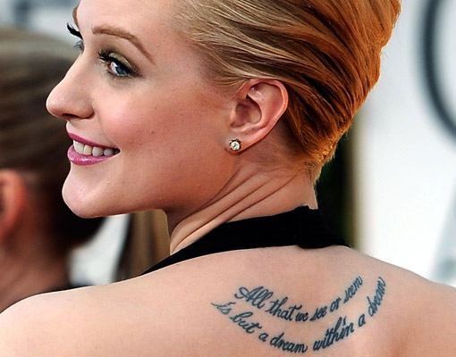 Tatuajes de quita y pon... Insprate en las celebrities!