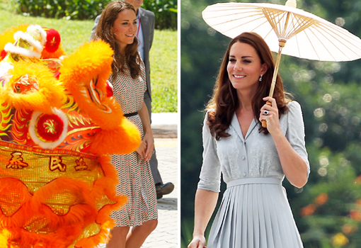 Descubre los looks que Kate Middleton ha lucido en Asia