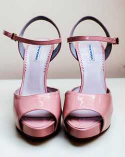 Zapatos rosa palo de Armani