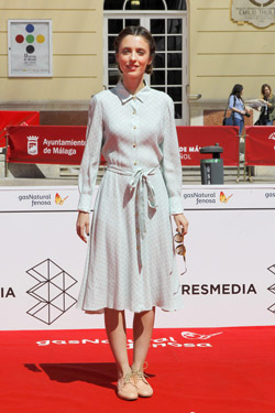 Leticia Dolera con vestido de Dolores Promesas Resort en el Festival de Mlaga 2014