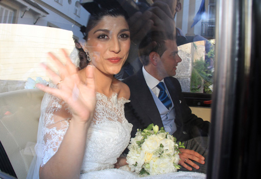 La hermana de Paloma Cuevas vestida de novia