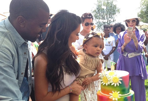 Kim Kardashian y Kanye West celebran el primer cumpleaos de su hija