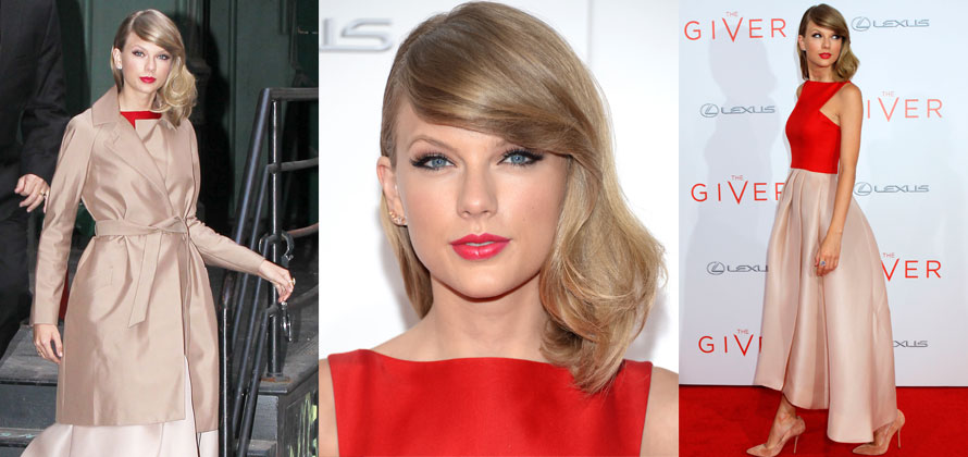 Taylor Swift deslumbra en la premier de "The Giver"